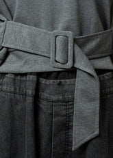 Cropped Buckled Sweatshirt Sweatshirts Kate Hewko 