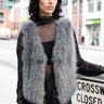 Cropped Faux Fur Vest Vests Kate Hewko 