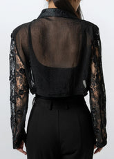 Cropped Lace Rider Jacket Outerwear Kate Hewko 