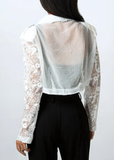 Cropped Lace Rider Jacket Outerwear Kate Hewko 