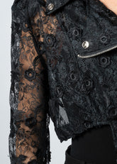 Cropped Lace Rider Jacket Outerwear Kate Hewko 