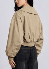Cropped Trench Bomber Jacket Outerwear Kate Hewko 