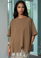 Crosscut Hem Tee Tees Kate Hewko 