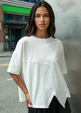 Crosscut Hem Tee Tees Kate Hewko 