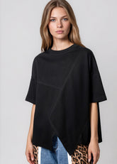 Crosscut Hem Tee Tees Kate Hewko 