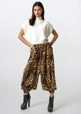 Cuffed Leopard Harem Pants Pants Kate Hewko 