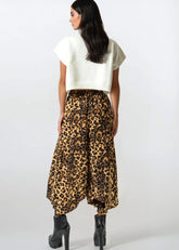 Cuffed Leopard Harem Pants Pants Kate Hewko 