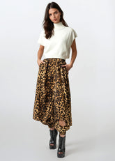 Cuffed Leopard Harem Pants Pants Kate Hewko 