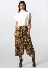 Cuffed Leopard Harem Pants Pants Kate Hewko 