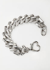 Curb Chain Heart Clasp Bracelet Bracelets Kate Hewko 