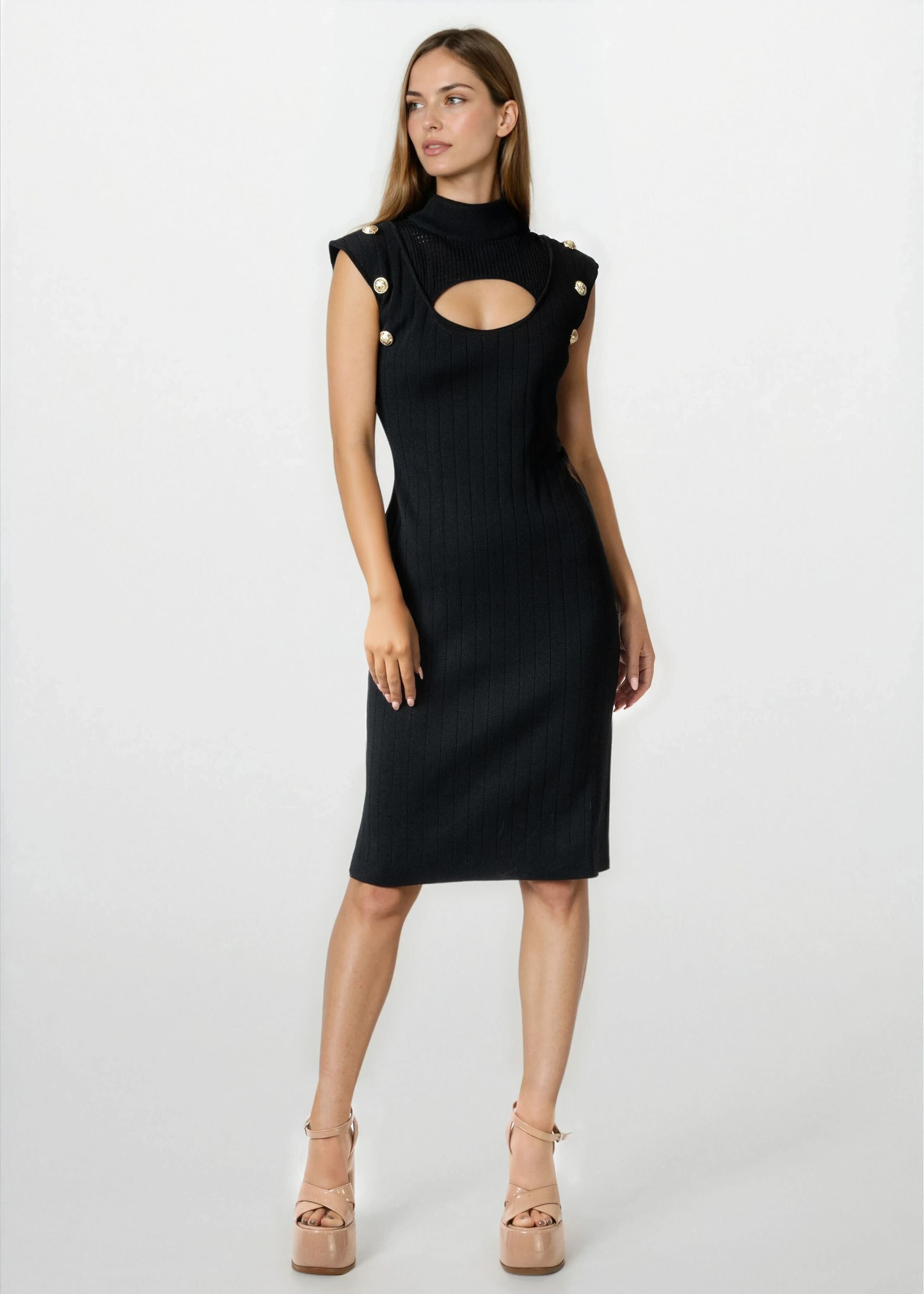 Cut Out Bodycon Dress - Kate Hewko Hot Pink / L Cut Out Bodycon Dress - Kate Hewko Hot Pink / L