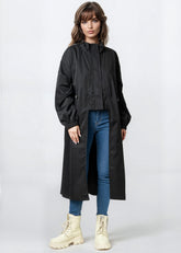 Cut Out Drawstring Trench Coat Outerwear Kate Hewko 