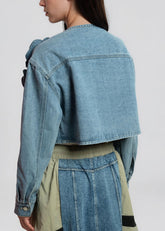 Denim Rose Cropped Shrug Layering Pieces Kate Hewko 