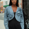 Denim Rose Cropped Shrug Layering Pieces Kate Hewko 