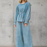 Denim Wrap Two Piece Pant Set Two Piece Sets Kate Hewko Light Denim One size 