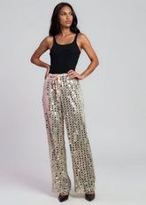 Disc Sequin Drawstring Pants Pants Kate Hewko Beige One size 