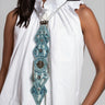 Distressed Denim Chain Necklace Necklaces Kate Hewko 