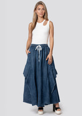 Distressed Denim Wide Leg Pants Pants Kate Hewko 
