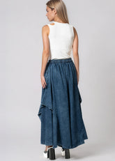Distressed Denim Wide Leg Pants Pants Kate Hewko 