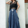 Distressed Denim Wide Leg Pants Pants Kate Hewko 