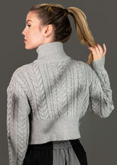 Double Zip Cropped Sweater Sweaters Kate Hewko 