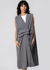 Draped Button Front Layering Piece Layering Pieces Kate Hewko 