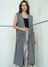 Draped Button Front Layering Piece Layering Pieces Kate Hewko 
