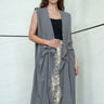 Draped Button Front Layering Piece Layering Pieces Kate Hewko 