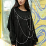 Draped Chain Knit Sweater Sweaters Kate Hewko 