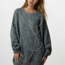 Draped Chain Knit Sweater Sweaters Kate Hewko 