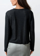 Draped Glitter Long Sleeve Long Sleeve Tees Kate Hewko 