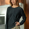 Draped Glitter Long Sleeve Long Sleeve Tees Kate Hewko 