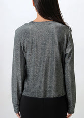 Draped Glitter Long Sleeve Long Sleeve Tees Kate Hewko 