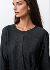 Draped Glitter Long Sleeve Long Sleeve Tees Kate Hewko 