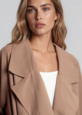 Draped Trench Coat Layering Piece Cardigans Kate Hewko 