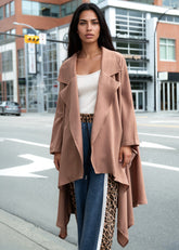 Draped Trench Coat Layering Piece Cardigans Kate Hewko 