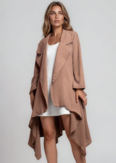 Draped Trench Coat Layering Piece Cardigans Kate Hewko 