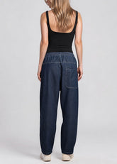 Elastic Waist Denim Jogger Pants Kate Hewko 