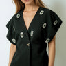 Embellished Brooch Wrap Blouse Blouses Kate Hewko 