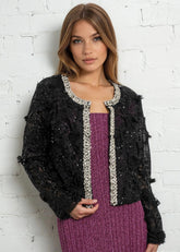 Embellished Floral Lace Cardigan Cardigans Kate Hewko 