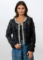 Embellished Floral Lace Cardigan Cardigans Kate Hewko 