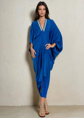 Embellished V Neck Kaftan Dress Dresses Kate Hewko 