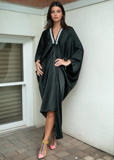 Embellished V Neck Kaftan Dress Dresses Kate Hewko 