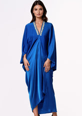 Embellished V Neck Kaftan Dress Dresses Kate Hewko 