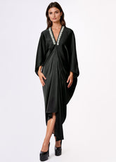 Embellished V Neck Kaftan Dress Dresses Kate Hewko 