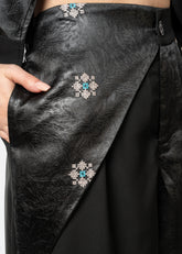 Embroidered Contrast Pant Set Two Piece Sets Kate Hewko 