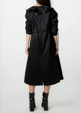 Exaggerated Collar Belted Trench Outerwear Kate Hewko 