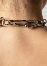 Exaggerated Zipper Linked Choker Necklaces Kate Hewko 