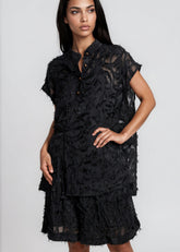 Faux Feather Short Set Two Piece Sets Kate Hewko 