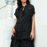Faux Feather Short Set Two Piece Sets Kate Hewko Black One size 